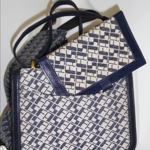 Vintage SAKS fifth avenue monogram purse set wallet two way - Picture 5 of 7